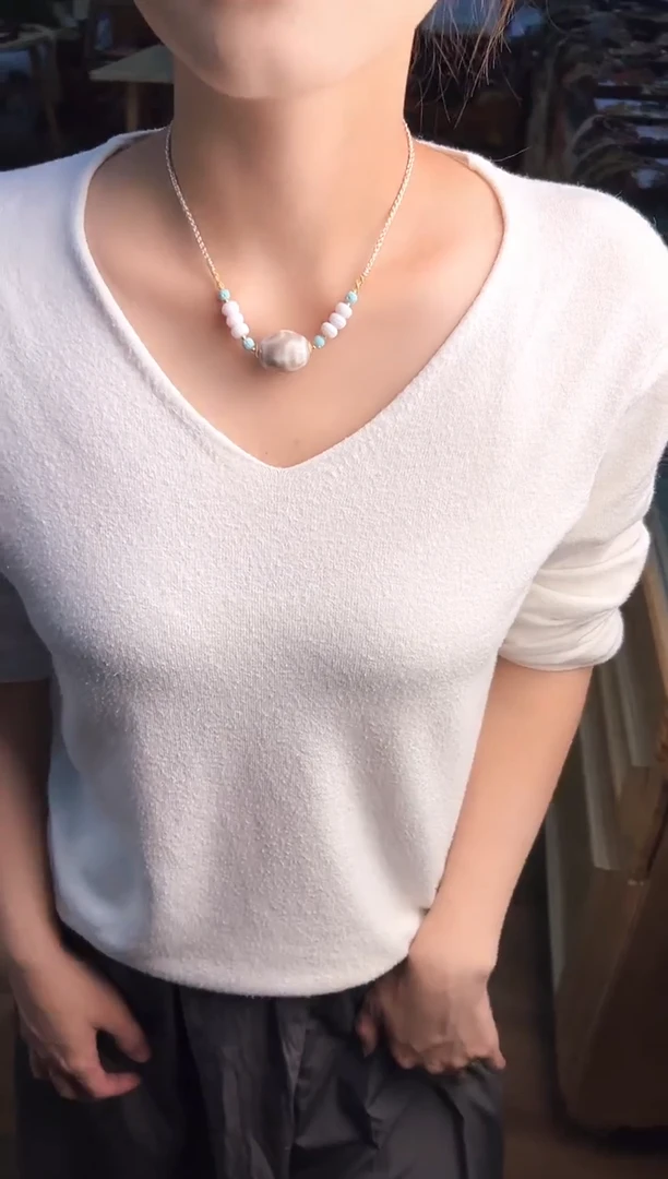 未镶嵌项链玛瑙/玉髓白毫宝瓶项链（拉萨直发）