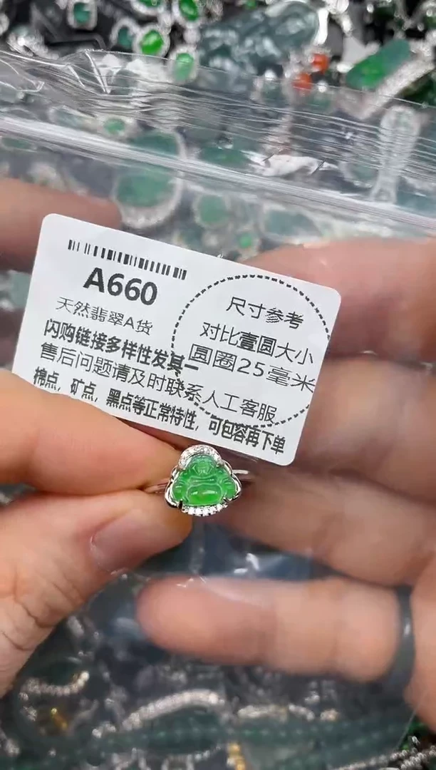 颈饰未镶嵌翡翠A660戒指