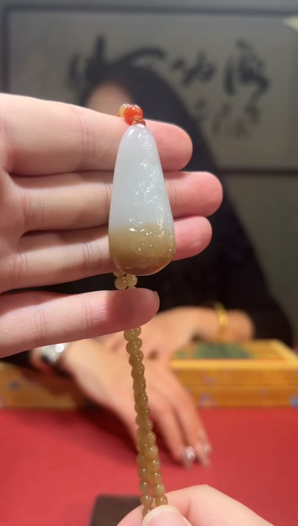 未镶嵌和田玉挂件乐姐（观音）14