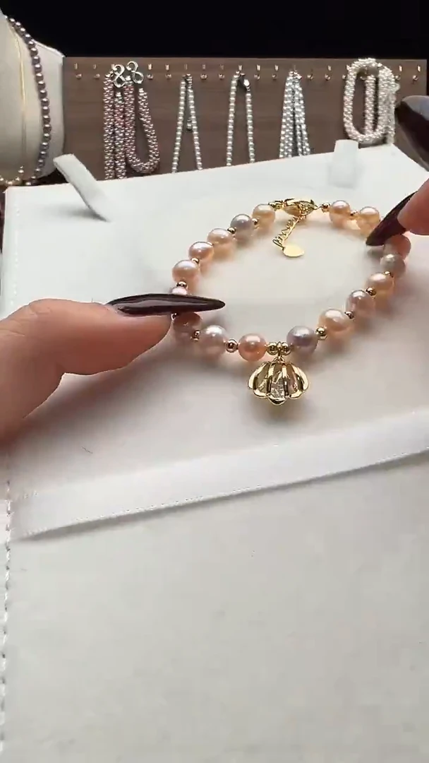 钛钢手绳淡水珍珠永丽珍珠严选