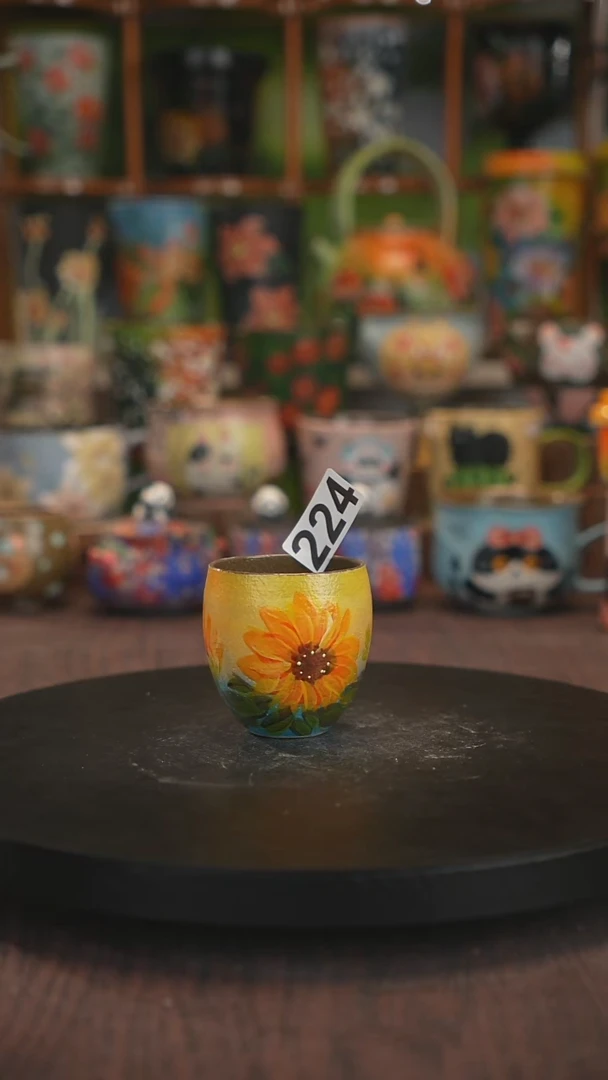 紫砂油画手绘釉下彩224