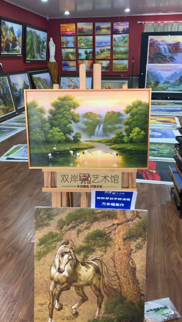 油画【16号】朝鲜原创手绘油画【功勋Ⅰ级画家丨孤品佳作】【顺丰包邮】