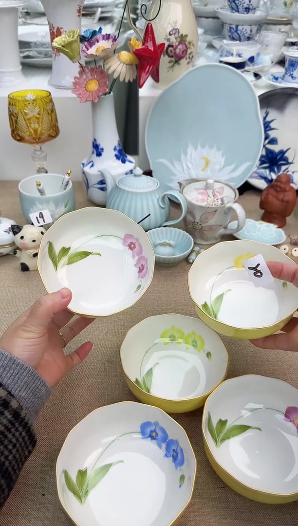 瓷片5只辰辰的瓷器好看到爆