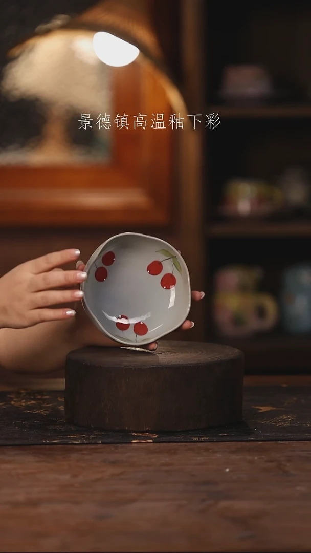 陶瓷景德镇高温釉下手绘陶瓷357