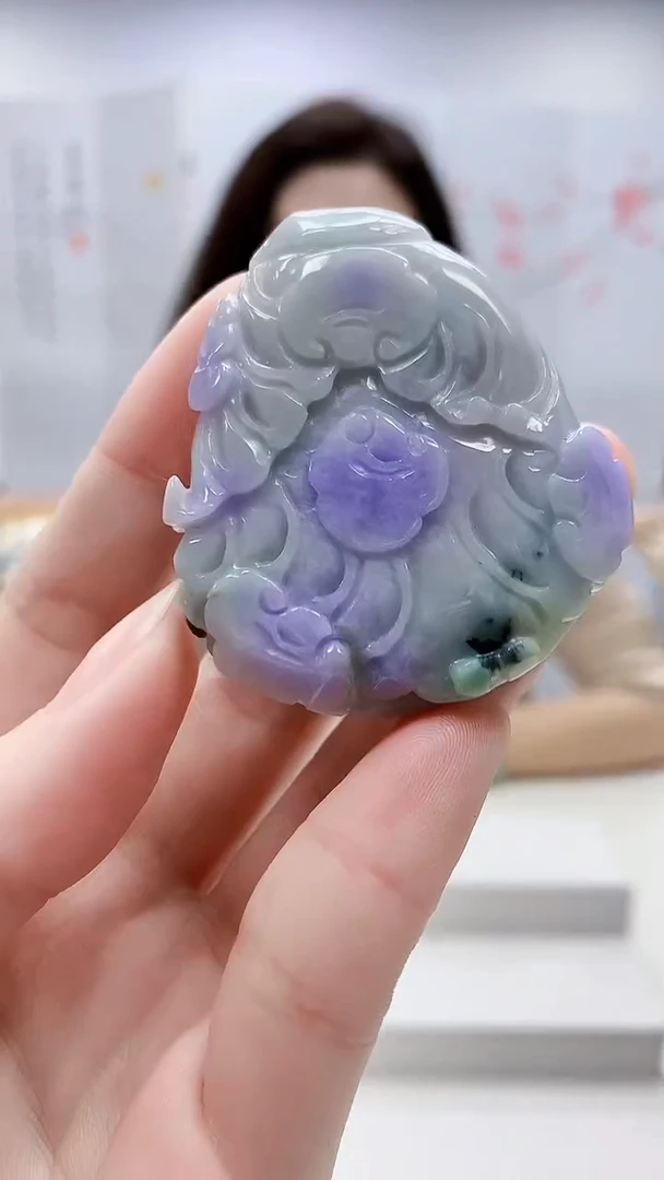 未镶嵌定制翡翠4829ry-毛货挂件158