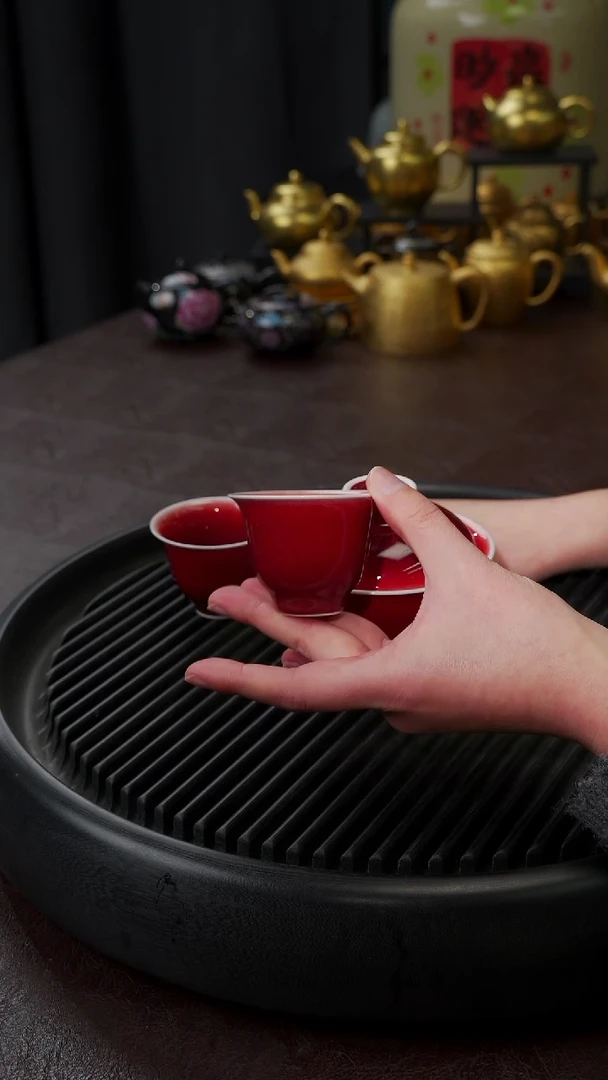 【闪购商品】杯【宜景窑郎红】闻香杯