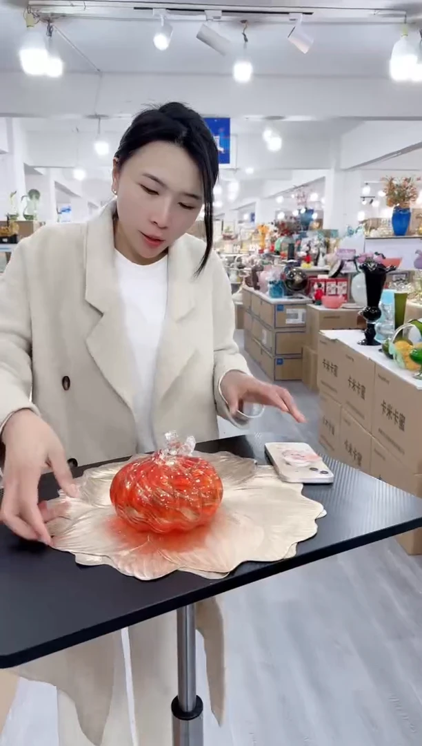 【闪购商品】琉璃瑞鸿花器早v20