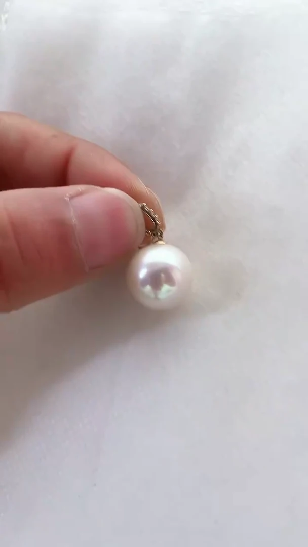 【闪购商品】淡水珍珠吊坠(不含链)18K金镶嵌1314
