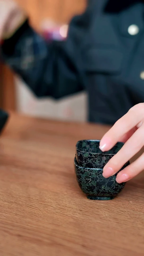 寻武记安山玉四方杯