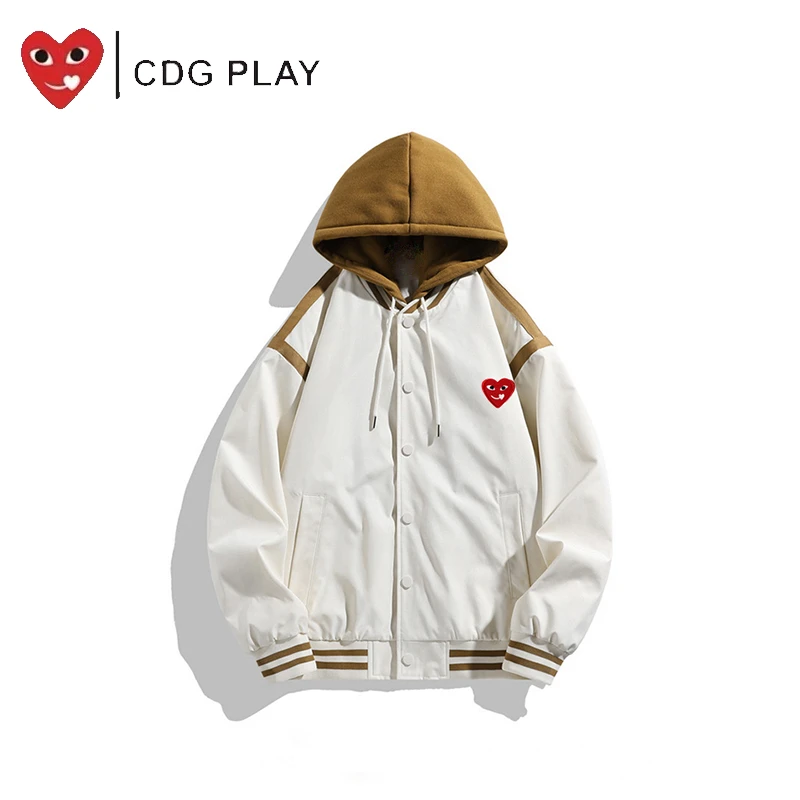 CDG PLAY欧若风经典连帽卫衣2025春秋美式高街休闲百搭情侣外套