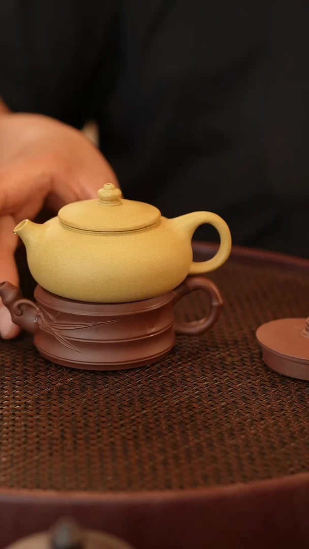 茶壶紫砂原矿手工制作    俩壶