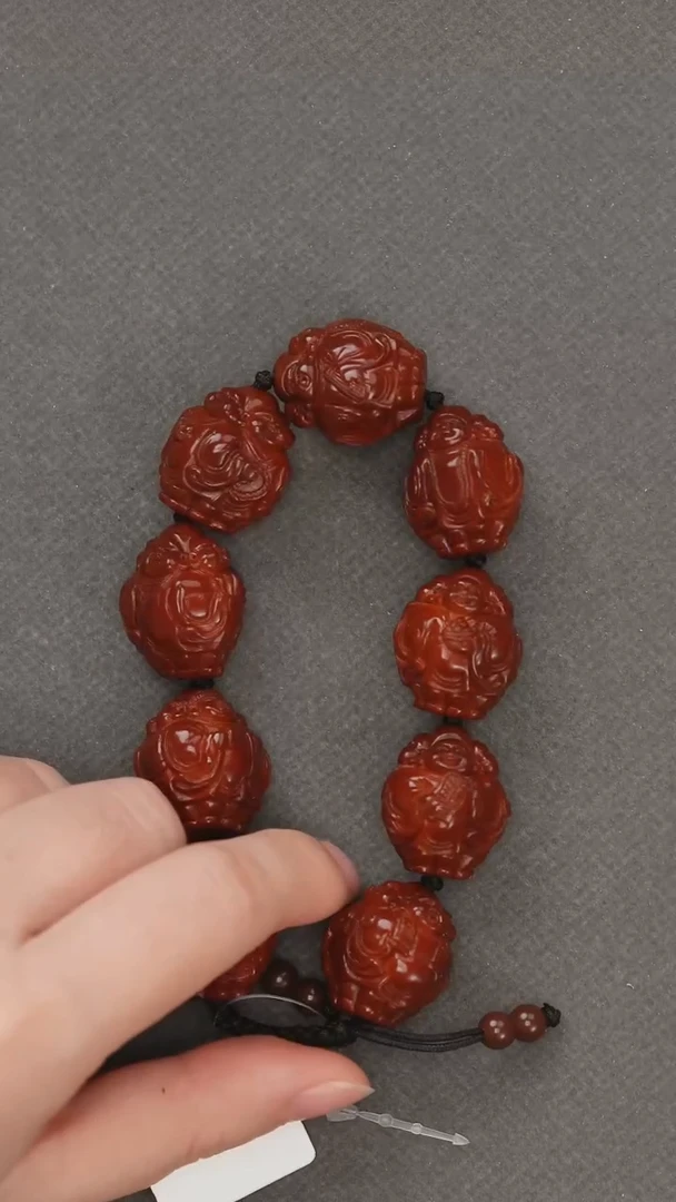 手串橄榄核往****然橄榄核手串