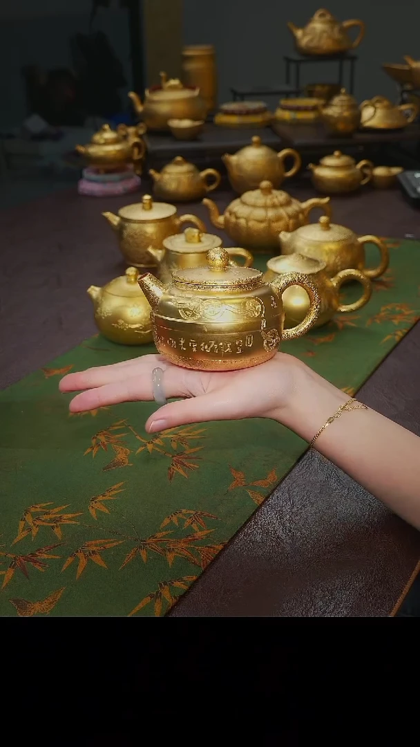 茶杯紫砂哈*【宜景窑系列】金壶80