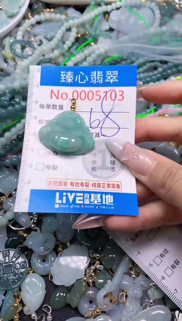 翡翠未镶嵌吊坠(不含链)5103