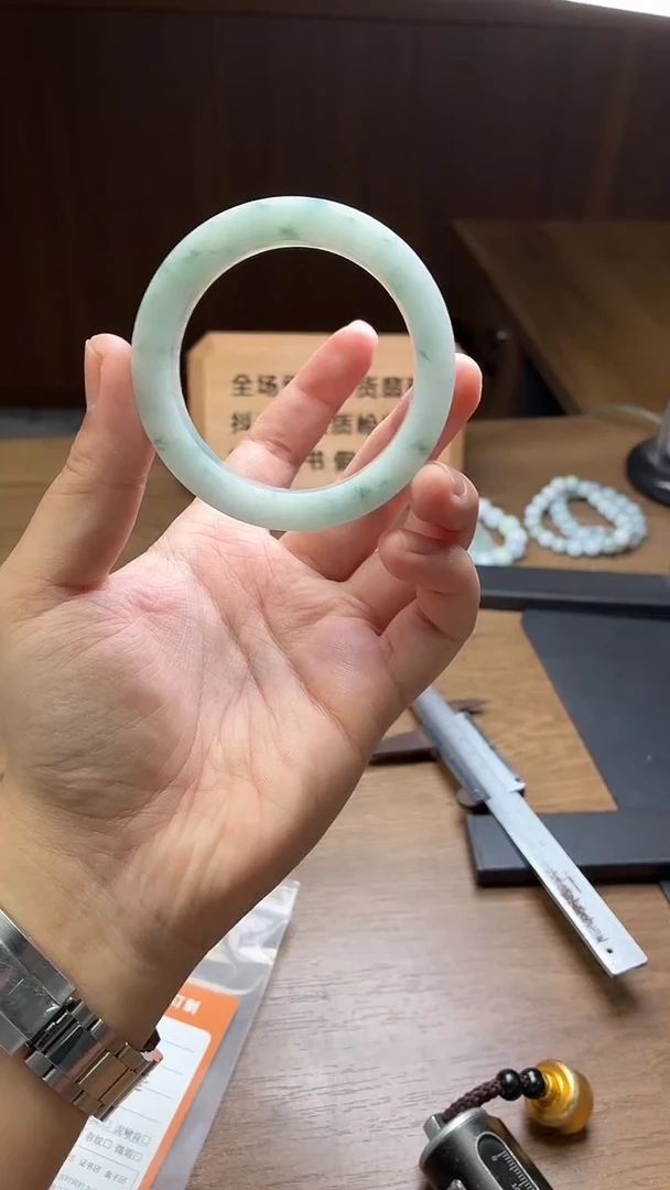 未镶嵌手镯定制翡翠雁*@定制