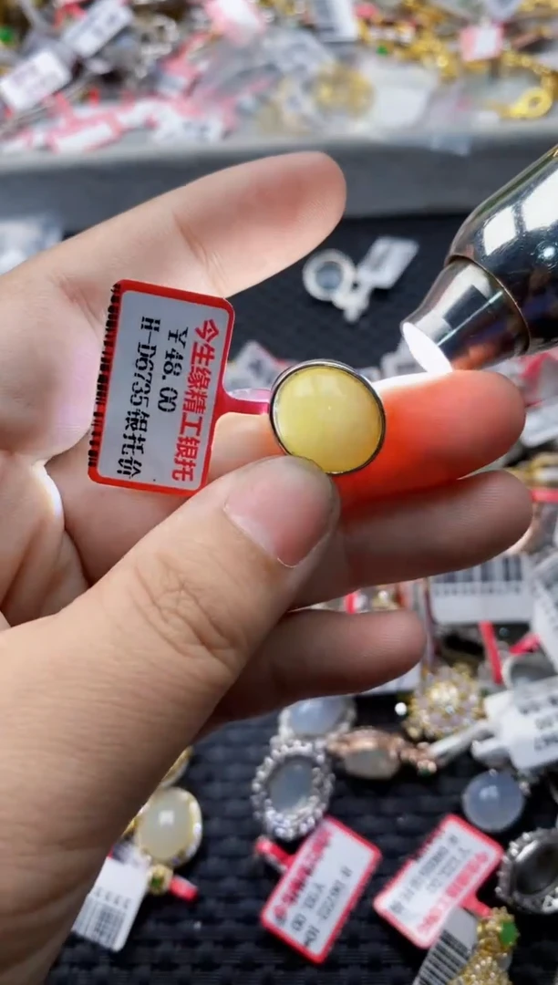 翡翠戒指银S925镶嵌9999---10