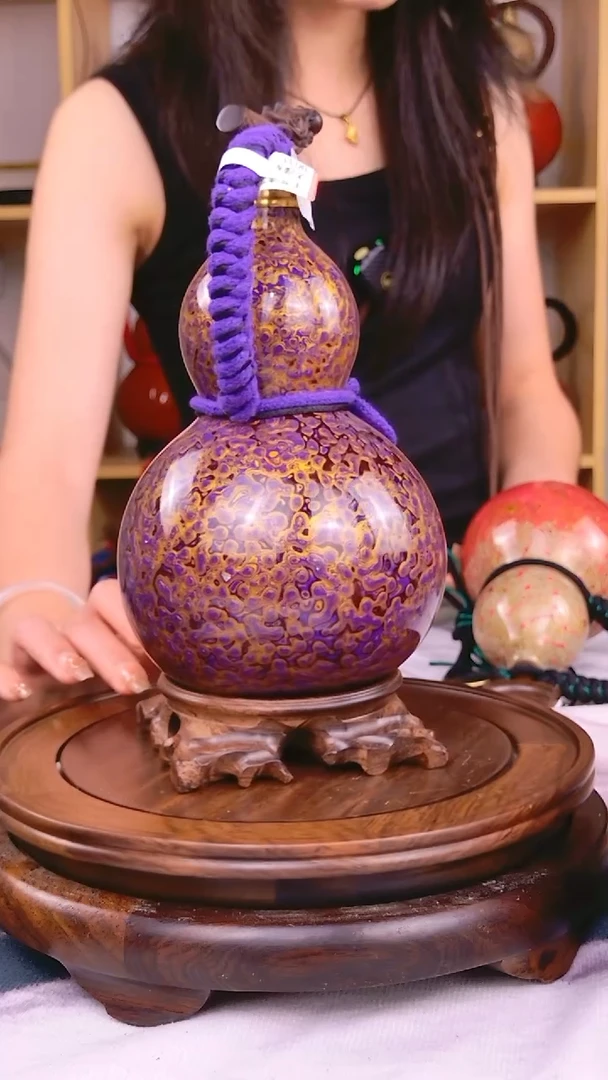 0129大漆工艺酒葫芦，买葫芦就是买福禄