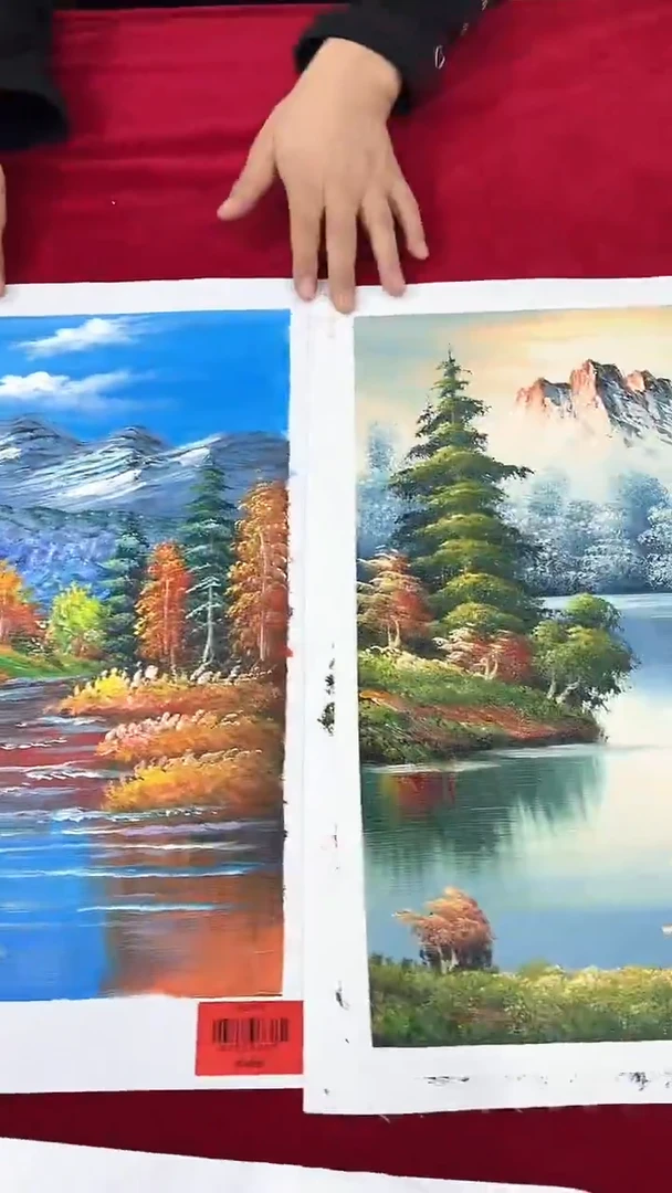 国画杨风顺绘画1pc油画山水（任意一张）