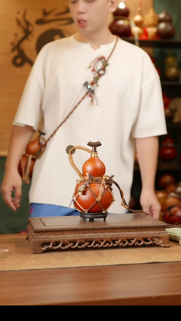 46号精品天然大漆酒葫芦一物一拍~*