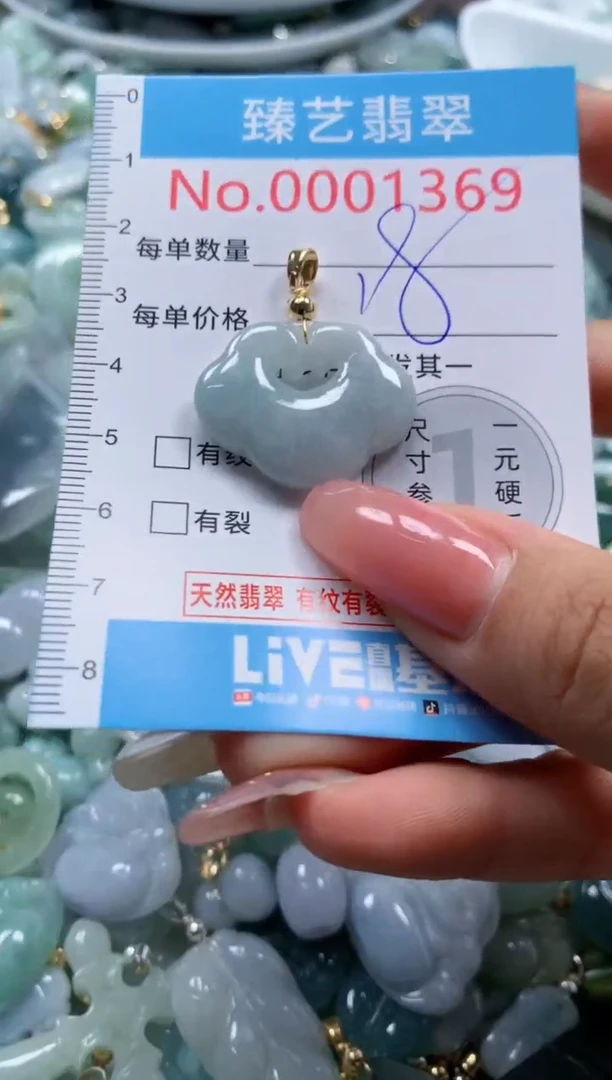 翡翠未镶嵌颈饰1369