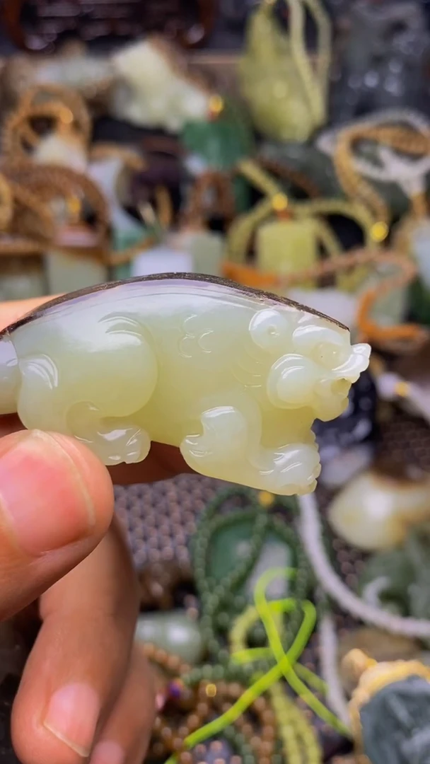 未镶嵌和田玉挂件开****哥1