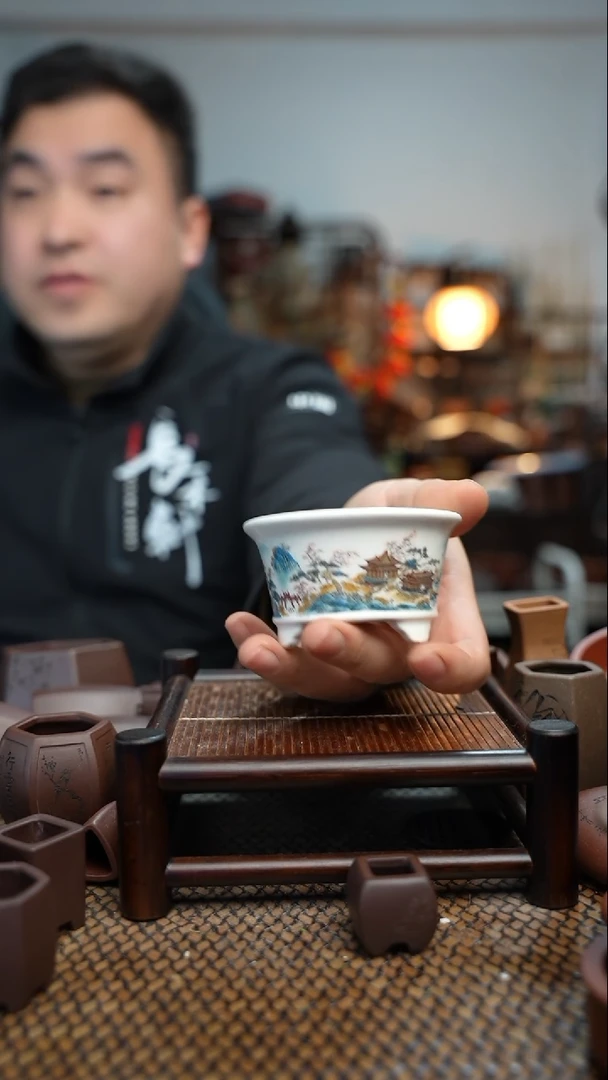 【闪购商品】紫砂花盆長木軒精品紫砂内口6*3