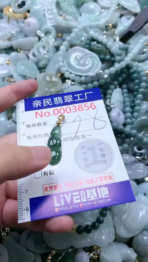 翡翠未镶嵌吊坠(不含链)3856
