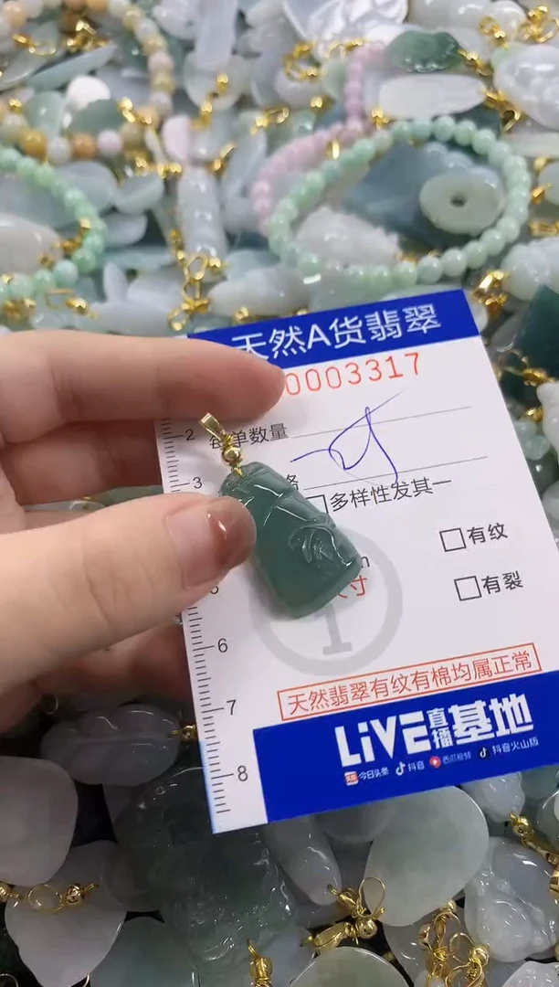 颈饰未镶嵌翡翠天然A货翡翠