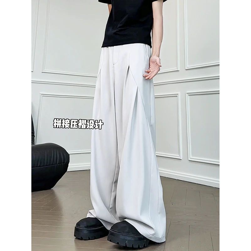 美式高街设计感复古春夏季个性小众百搭运动宽松直筒潮流休闲裤