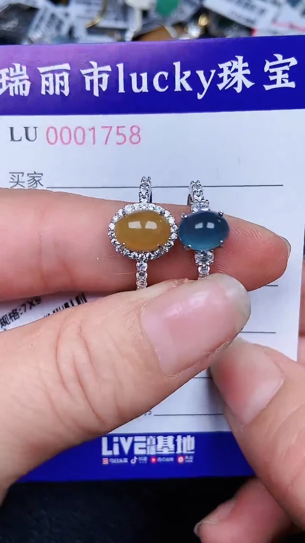 颈饰银S925镶嵌翡翠1758