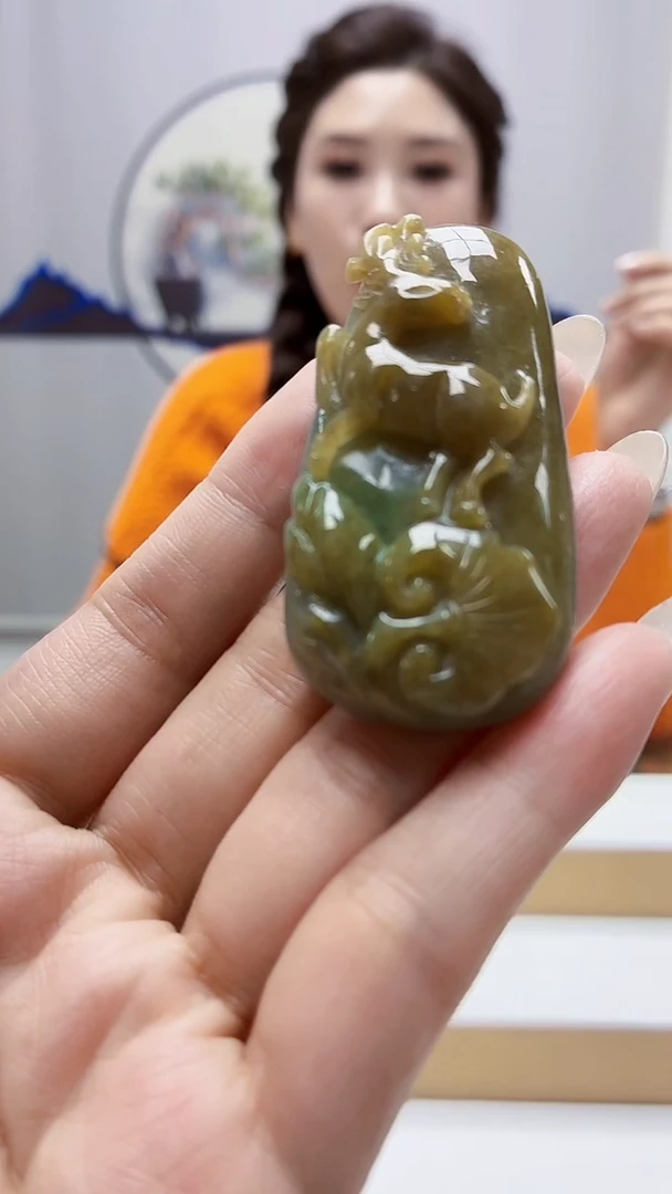 颈饰未镶嵌翡翠4829MM-jj挂件2