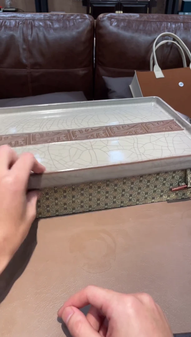 175窑承龙泉青瓷哥窑大茶盘