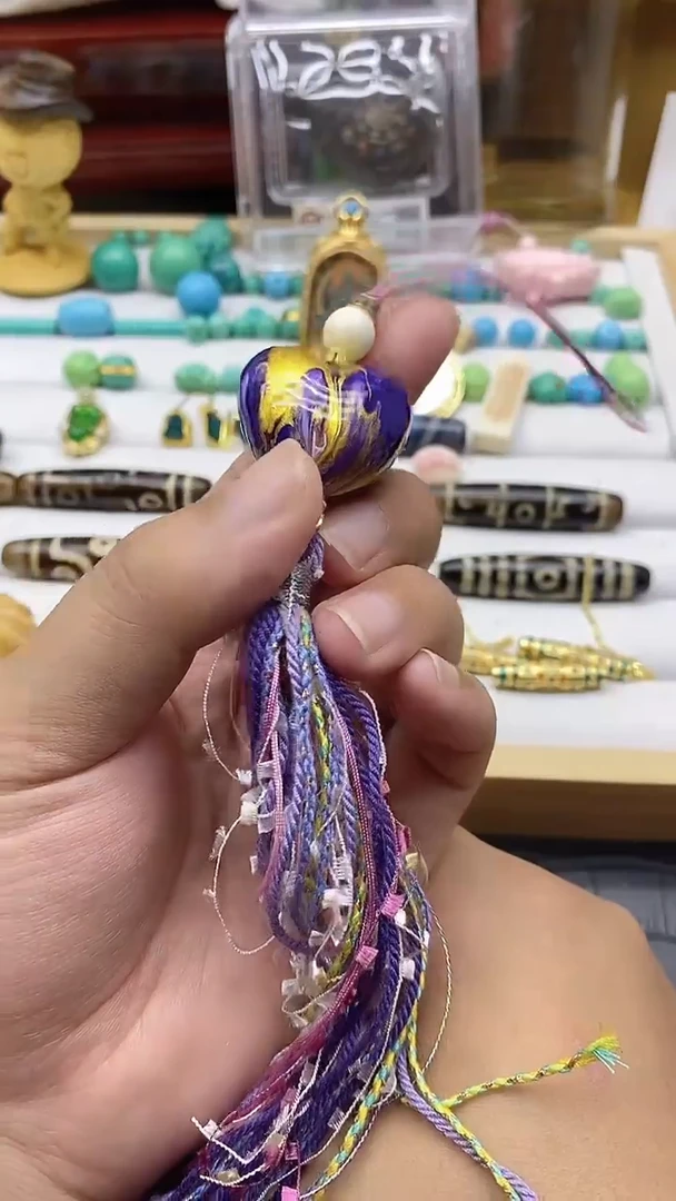 珐琅非金属爱心手机挂