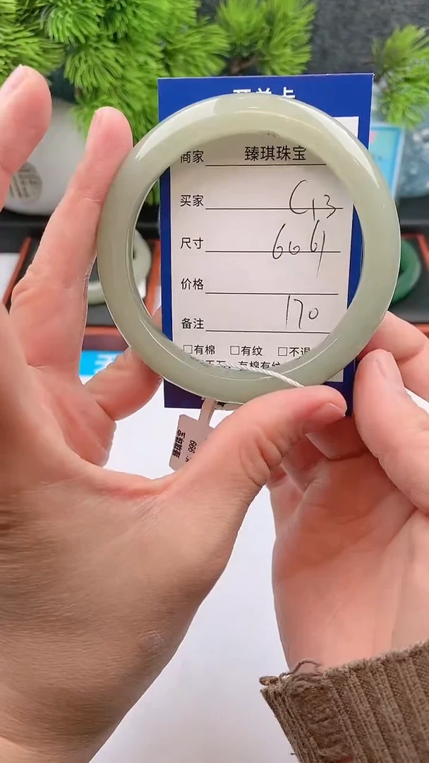 【闪购商品】石英质玉手镯未镶嵌c13东陵玉微色差