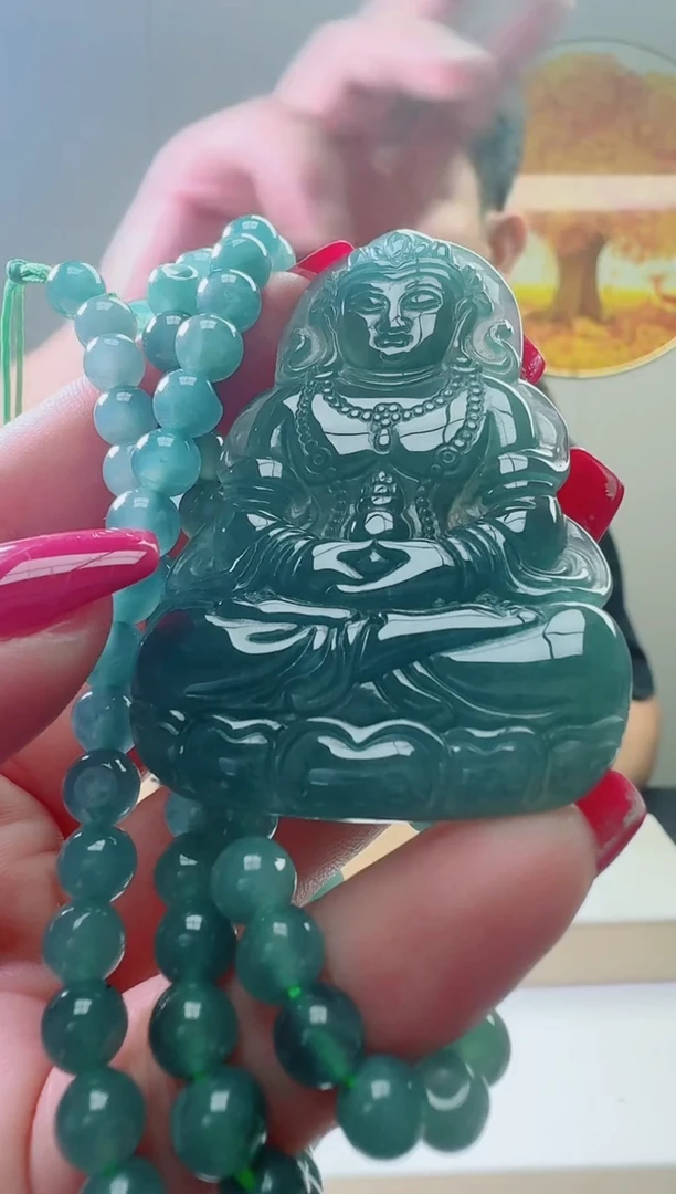 颈饰未镶嵌翡翠天然A货翡翠  多样性随机发其一