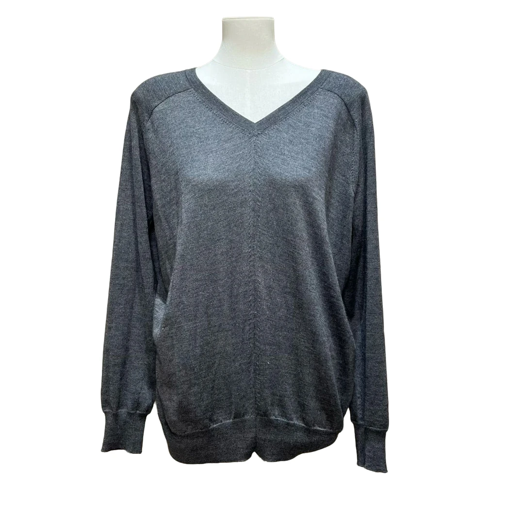 99新 Hermes/爱马仕 蔚蓝/针织上衣/36码/LZ1010L991