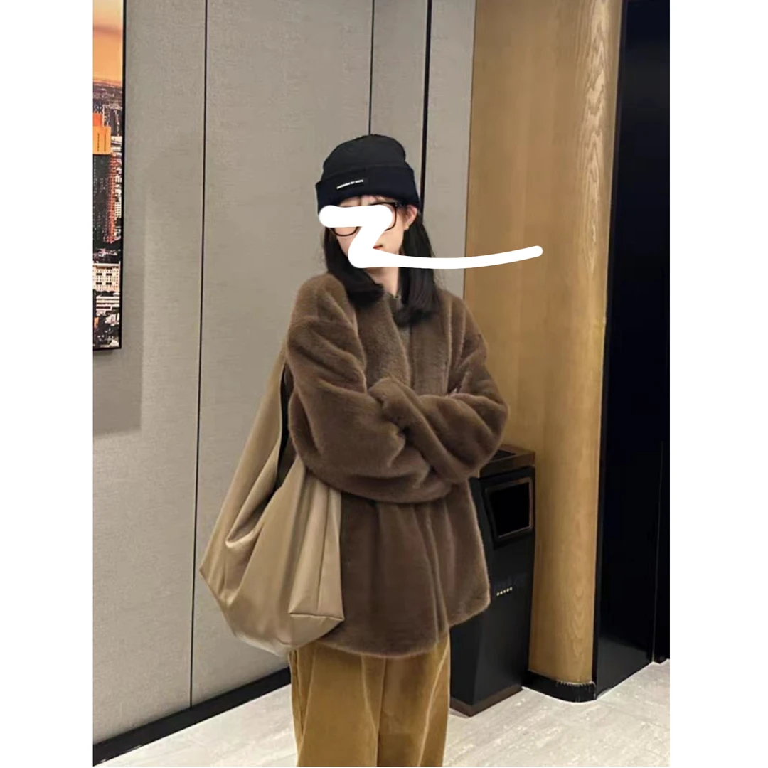 (柚子同款)ZJ 冬季系绳款一体颗绒外套834
