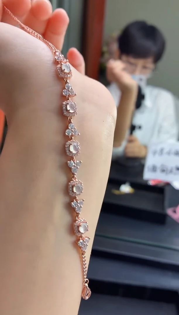 银S925镶嵌手链翡翠11111111