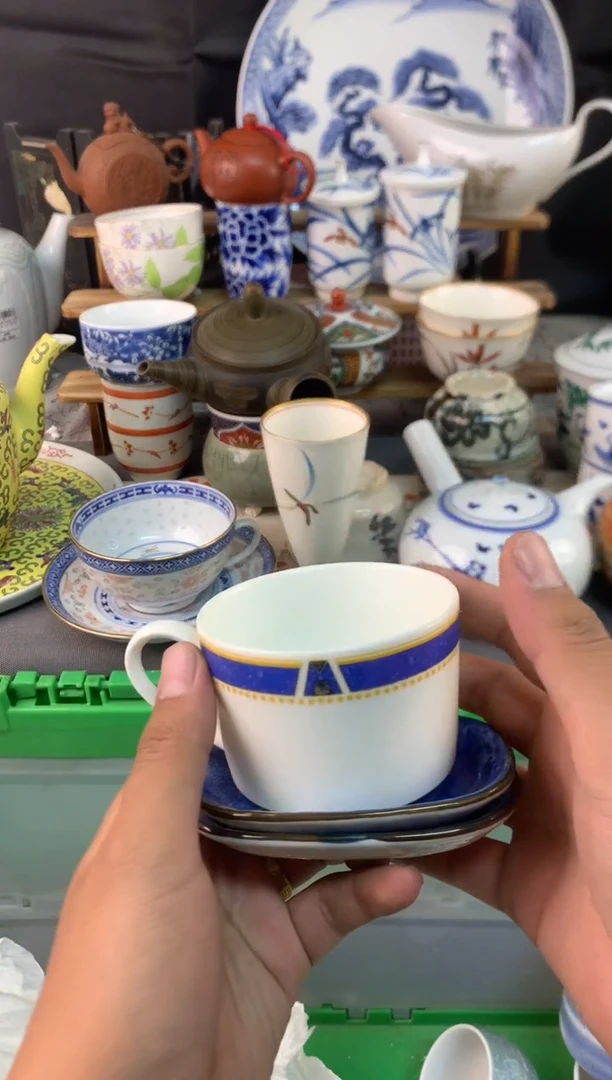 瓷片茶盏陶瓷陶片