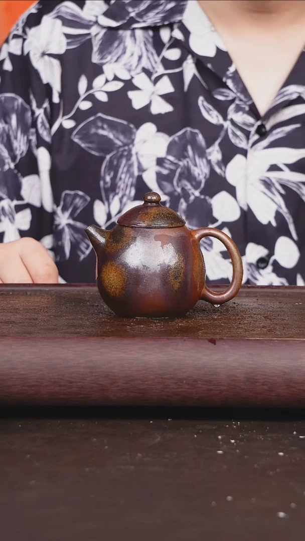 茶壶紫砂柴烧 龙蛋