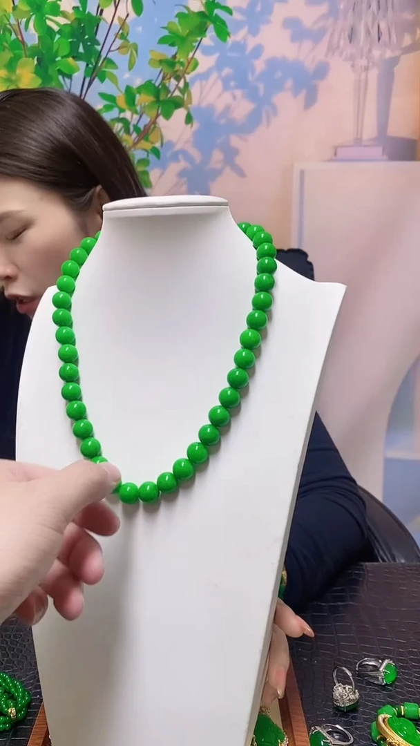 【闪购商品】翡翠项链14K金镶嵌翡翠项链