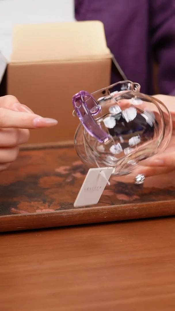 【闪购商品】禾器/晶彩纳福茶海/浅紫色/定制版