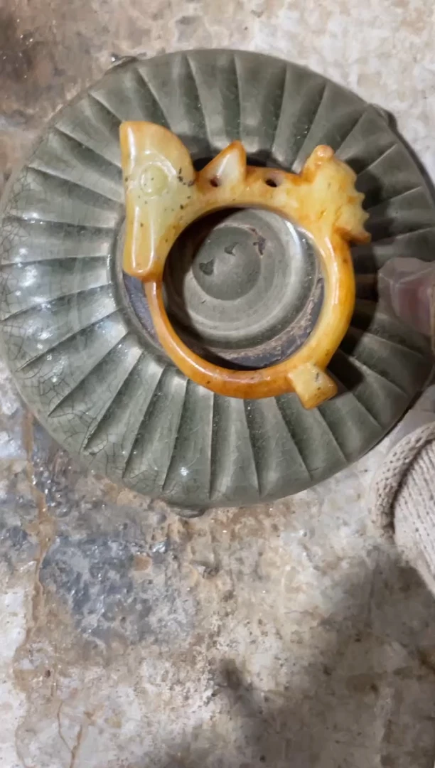 瓷片手工，手绘，陶瓷