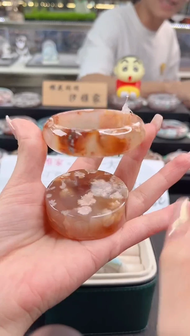 未镶嵌手镯石英质玉尘*丷圈口（赠品镯心）