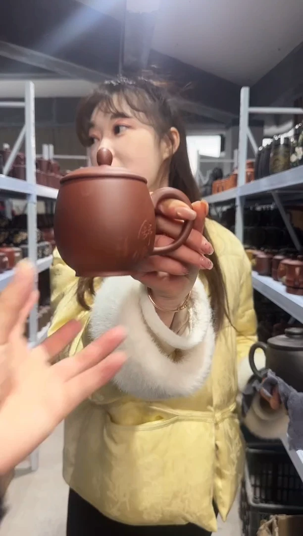 【闪购商品】紫砂盖杯紫砂盖杯舒畅紫泥