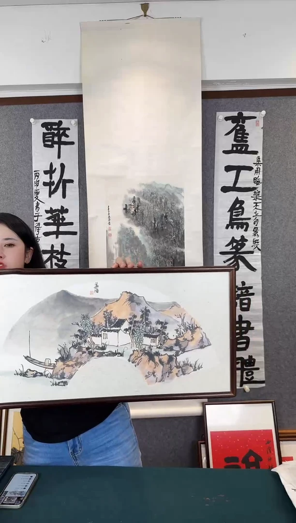国画老师手写手绘作品