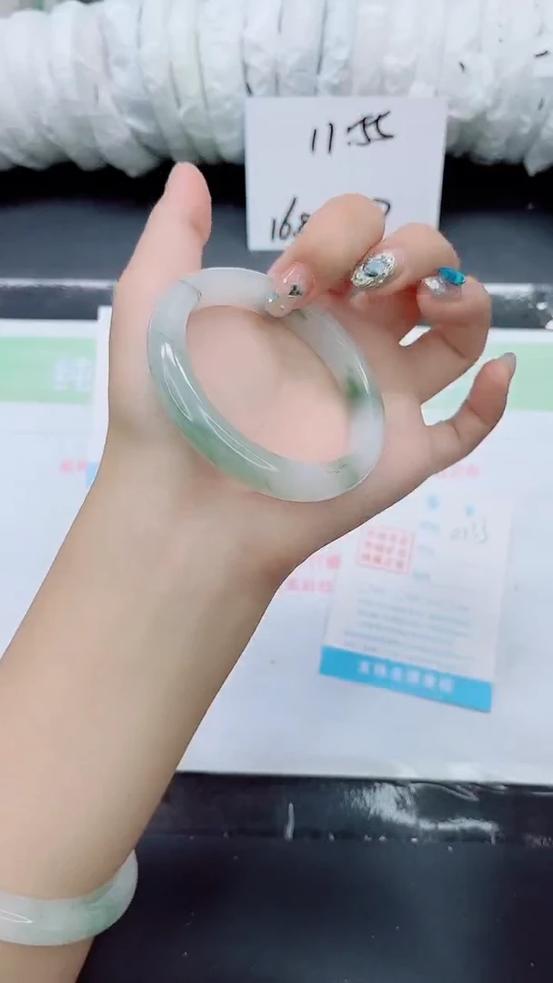 石英质玉手镯未镶嵌0233-圈口56