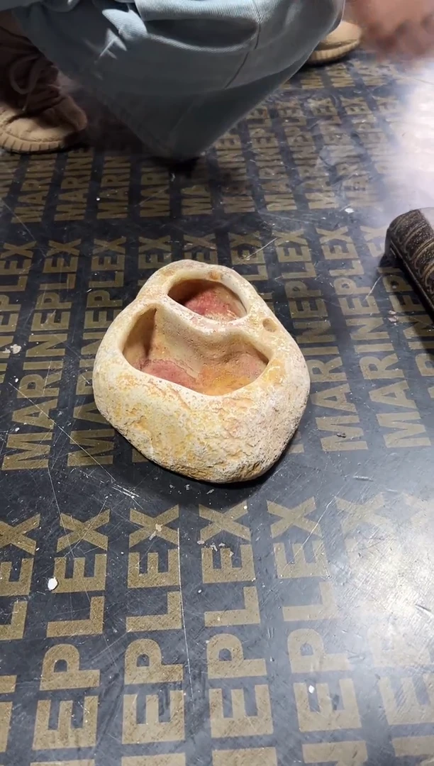 陶土丨黄色双洞三角盆【已打孔】