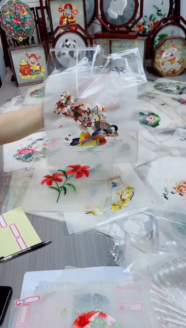 织绣纯手工苏绣双面绣34
