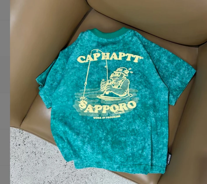 舅舅严选童装儿童夏季韩版时尚百搭宽松潮流短袖圆领短袖C88822